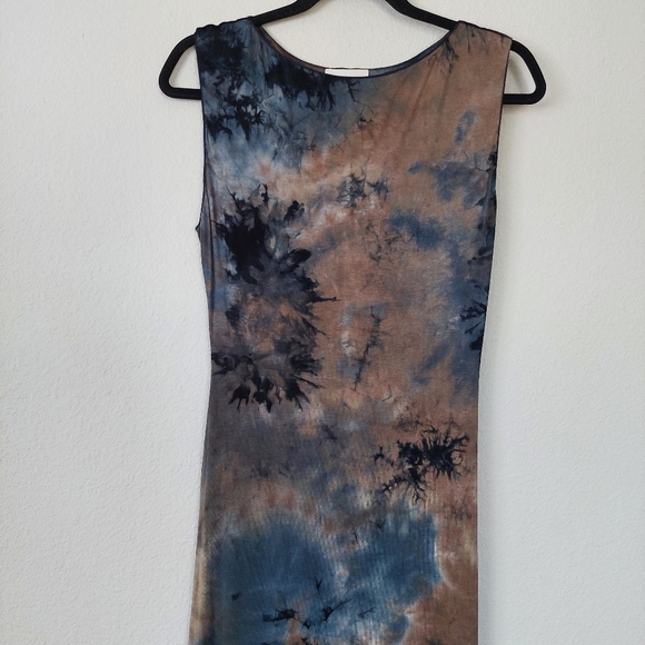 DISSH Millen Blue Tie Dye Midi Dress Size XL - Picture 5 of 12